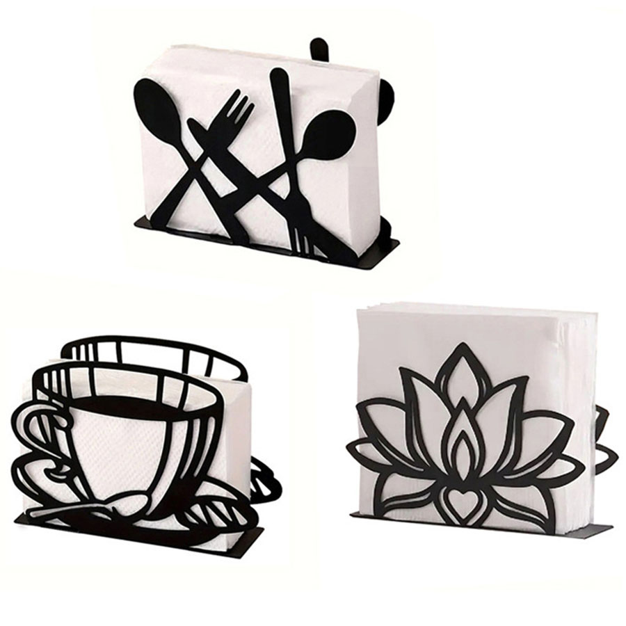 Agar Tissue Culture - Iron Vertical Napkin Holder, Tabletop Tissue