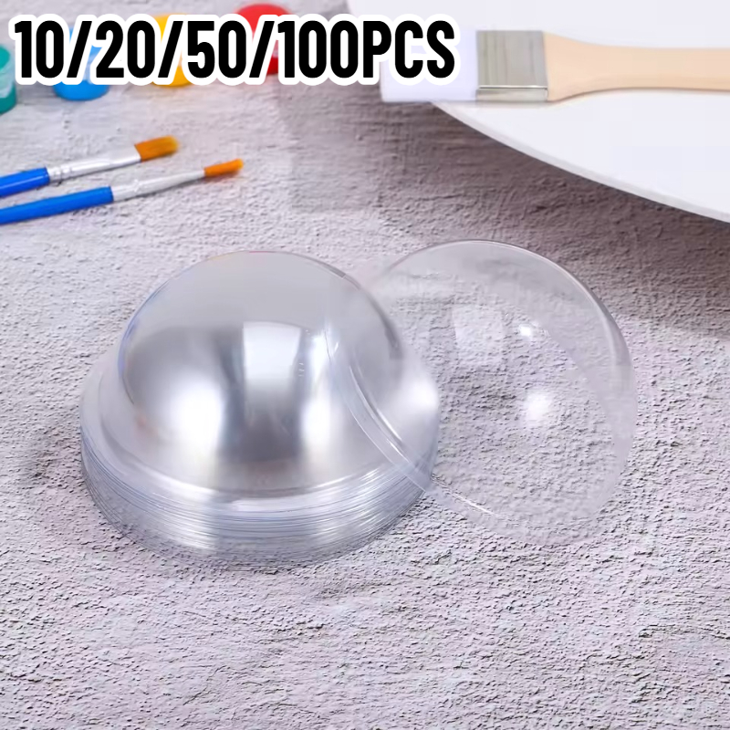 10/20/50/100PCS Plastic Transp - Plastic Dome Clear 评论和价格