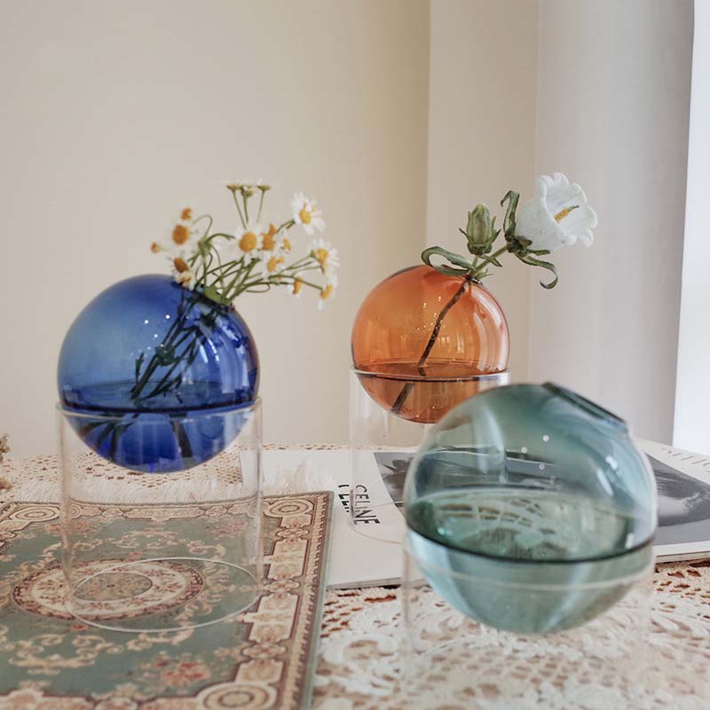 Mini Round Flower Vase Hydropo - Propagation Station Vase 评论和价格