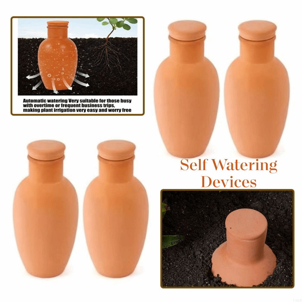 4Pcs Terracotta Material Autom - Self Watering Insert 评论和价格