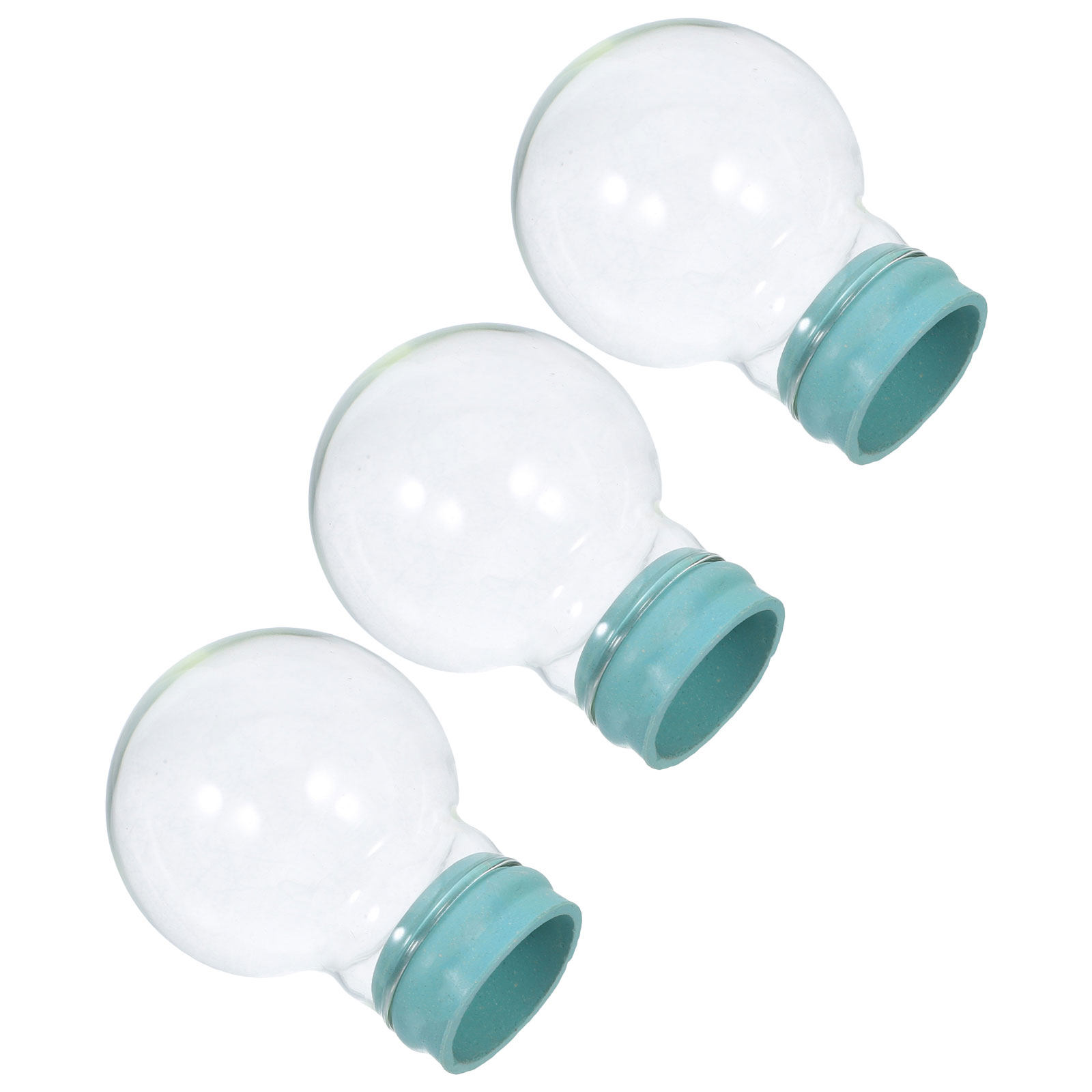 3Pcs Empty Snow Globe Glass Do - Plastic Dome Clear 评论和价格