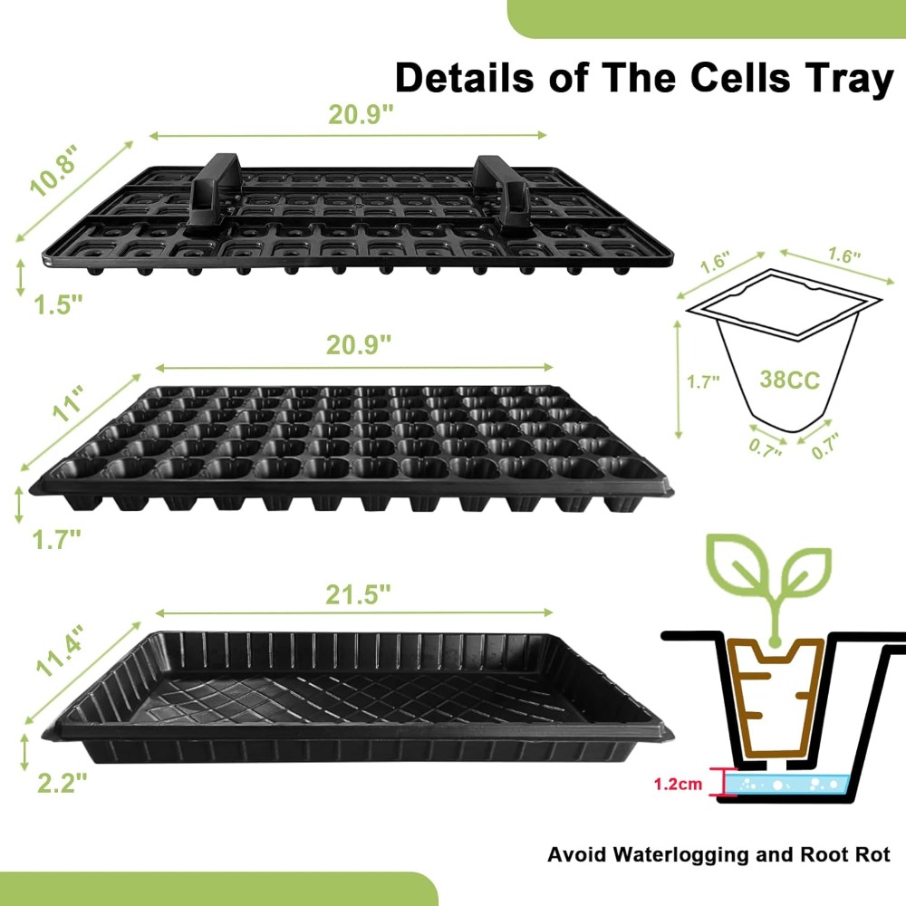 72 Cell Seed Starter Trays wit - Propagation Tray 72 评论和价格