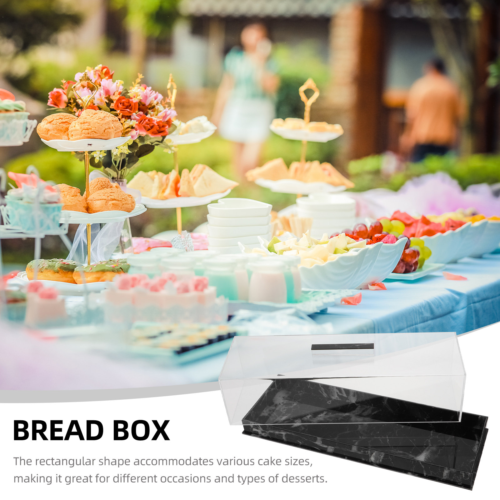 Rectangular Cake Display Box A - Plastic Dome Clear 评论和价格