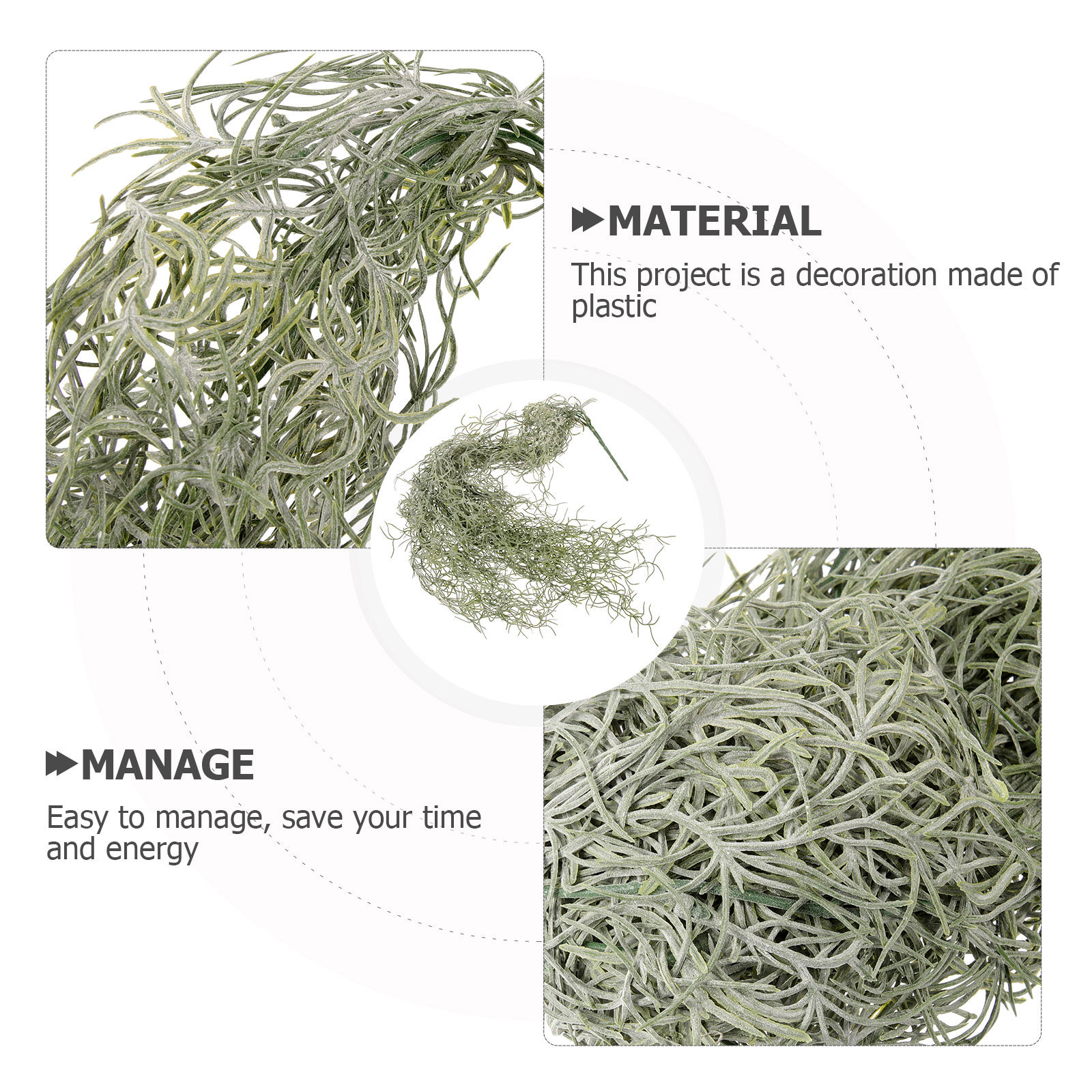 Hanging Decor Artificial Dried - Sphagnum Moss Dry 评论和价格