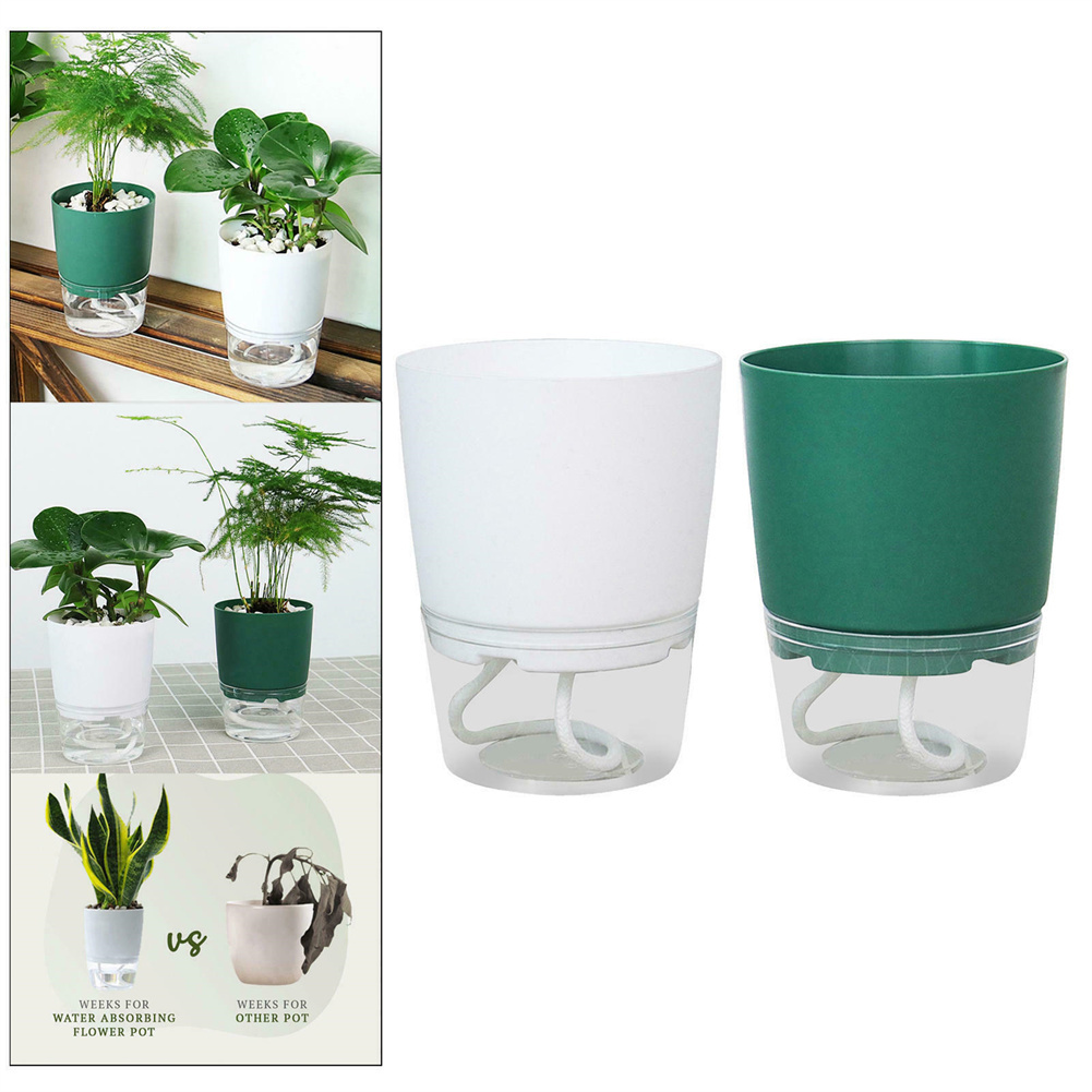 Lazy Hydroponic Flower Pot Aut - Self Watering Insert 评论和价格