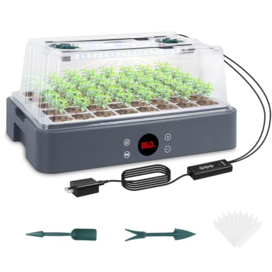 Seed Starter Tray with Grow Li - Humidity Dome Kit 评论和价格