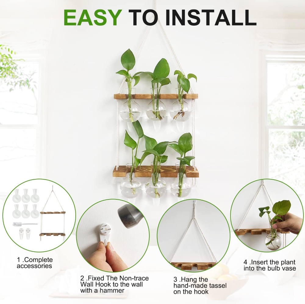 Wall Hanging Plant Propagation - Propagation Station Vase 评论和价格