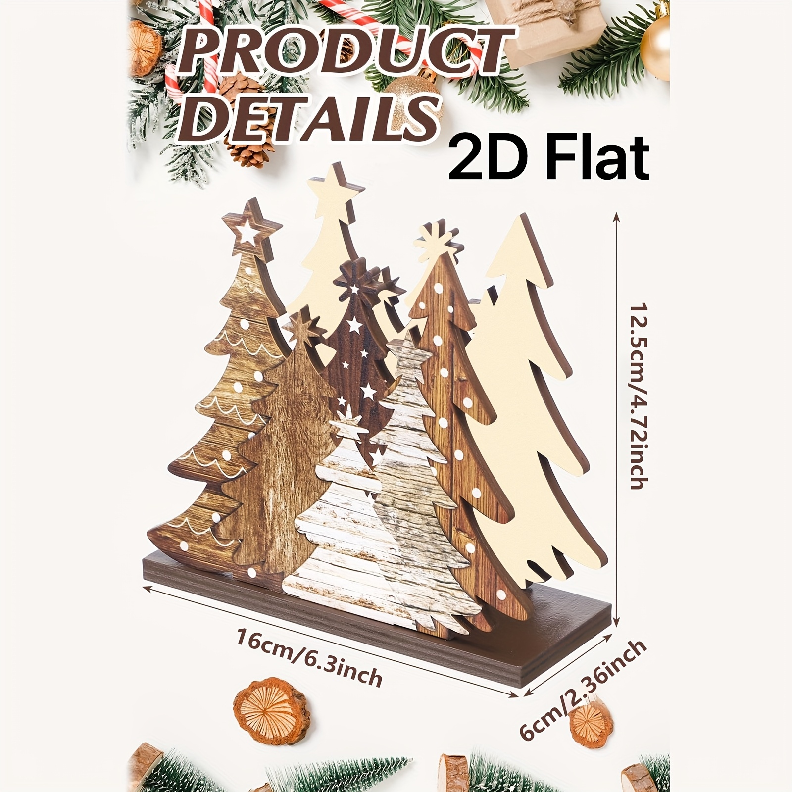 1pc 2D Flat Christmas Tree Tis - Agar Tissue Culture 评论和价格